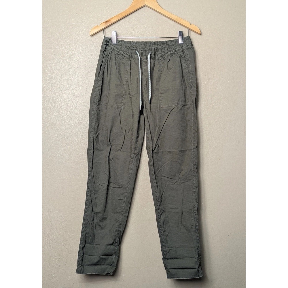 Vuori Ripstop Pant Womens S Small Army Green VW450 Outdoor Hiking Utility Active